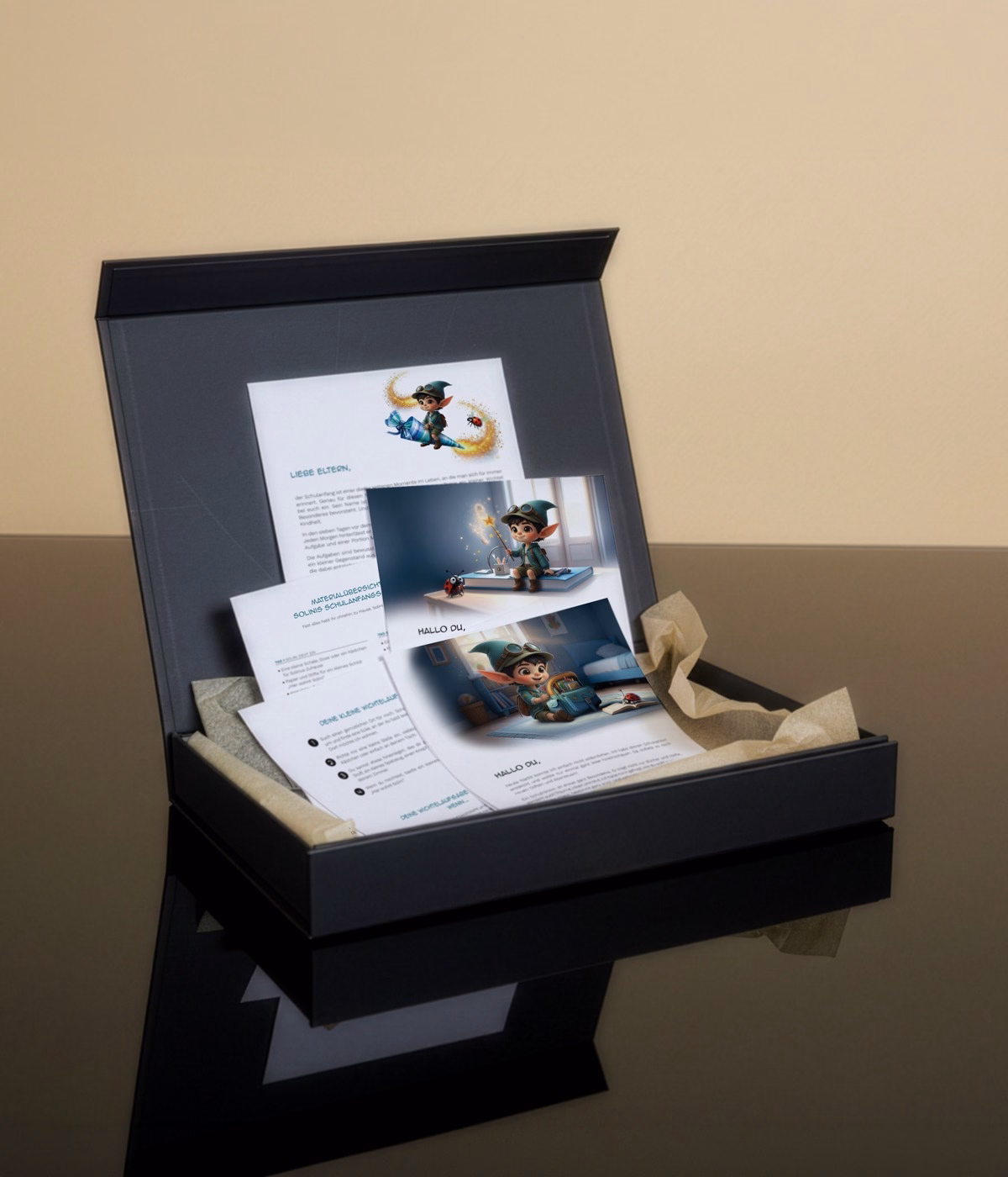 Premium_Wichtelbox_Solinu_Schulanfang_1200 Premium Wichtelbox Mutzauber zur Einschulung mit Augenblickswichtel Solinu von Remehr